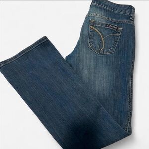 Calvin Klein Vintage Jeans Low Rise Bootcut in Classic Blue